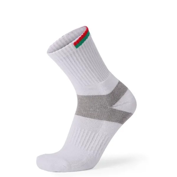 Мужские утолщенные спортивные носки контрастного цвета со средней трубкой дышащая впитывающая пот нижняя часть полотенца