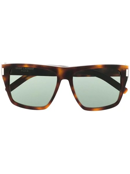 Saint Laurent Eyewear солнцезащитные очки черепаховой расцветки