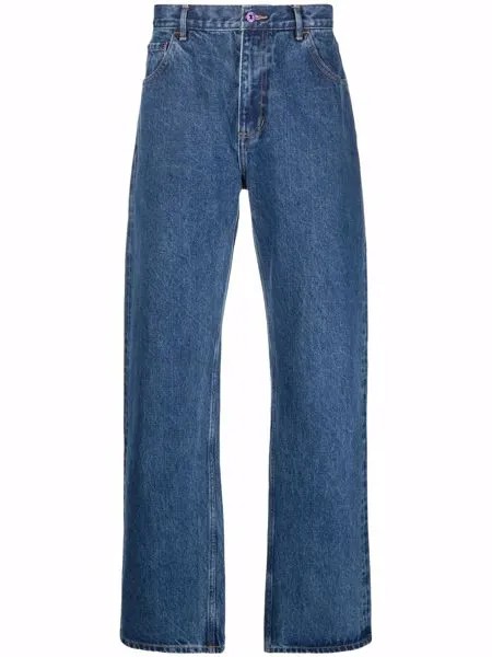 Perks And Mini прямые джинсы с эффектом потертости