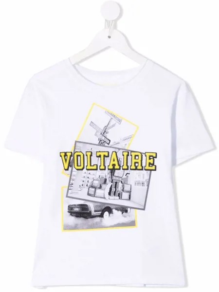 Zadig & Voltaire Kids футболка с логотипом