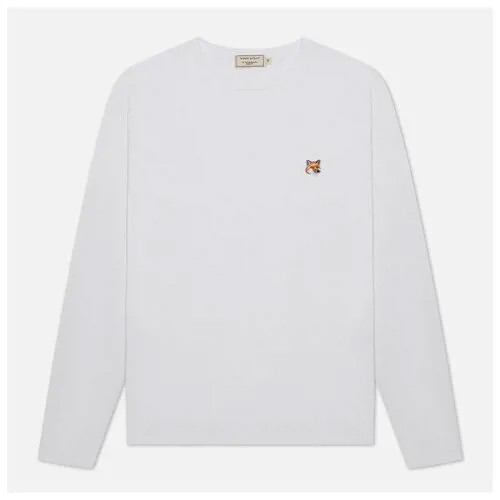 Мужской лонгслив Maison Kitsune Fox Head Patch синий , Размер XL