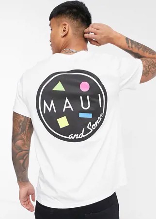 Белая oversized-футболка Maui & Sons Classic Cookie-Белый
