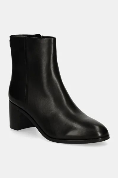 Кожаные ботильоны Cassie Lauren Ralph Lauren, черный