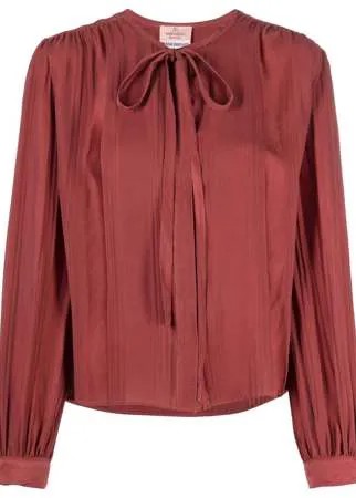 Valentino Pre-Owned плиссированная блузка 1970-х годов