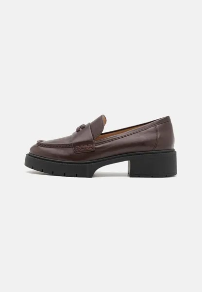 Слипоны Leah Loafer Coach, цвет maple