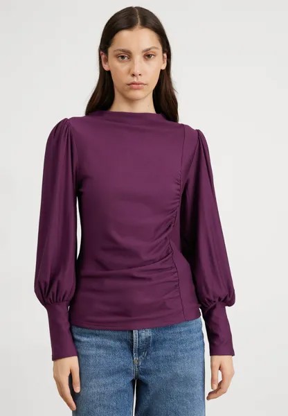 Футболка с длинными рукавами RIFA PUFF BLOUSE Gestuz, Blackberry Wine