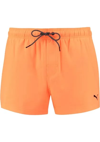 Шорты для плавания PUMA на эластичных шнурах, цвет Orange