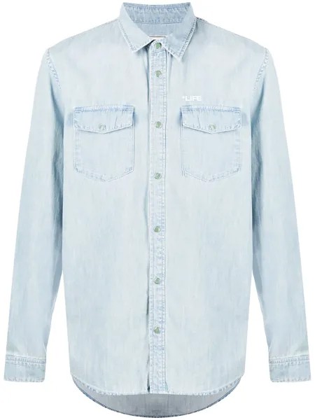 Zadig&Voltaire джинсовая рубашка Sala с фотопринтом