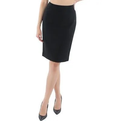 Женская черная вязаная однотонная офисная юбка-карандаш Tahari ASL 2 BHFO 5902