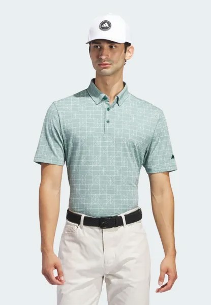 Рубашка-поло GO-TO PRINTED adidas Golf, цвет collegiate green