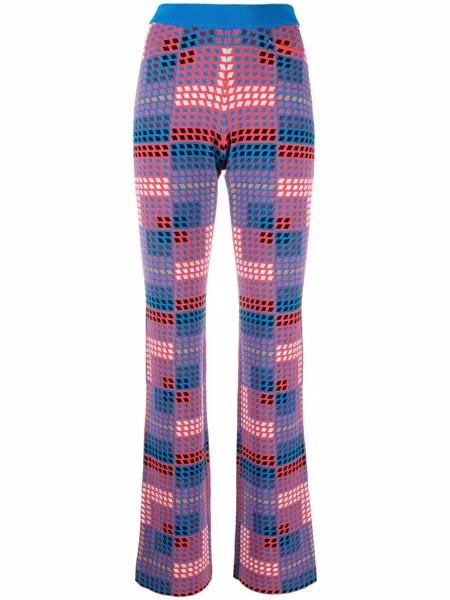 Paco Rabanne трикотажные брюки с геометричным принтом