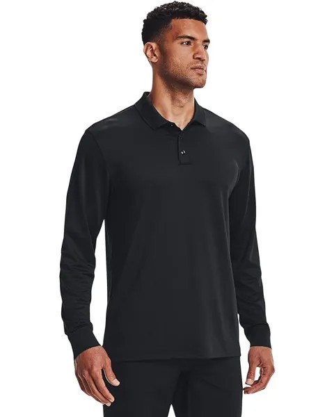 Поло Under Armour Tac Performance Long Sleeve 2.0, цвет Black/Black