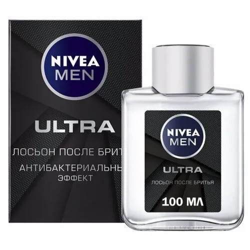 Нивея / Nivea For Men - Лосьон после бритья Ultra Антибактериальный эффект 100 мл