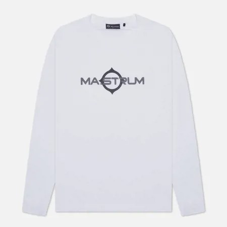Мужской лонгслив MA.Strum Logo Print FW21, цвет белый, размер XL