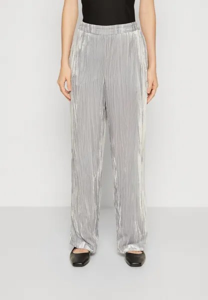 Брюки из ткани SLFWILLOW STRAIGHT Selected Femme, серебро