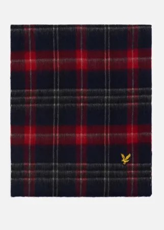 Шарф мужской Lyle&Scott Tartan Lambswool Scarf красный 173х32 см