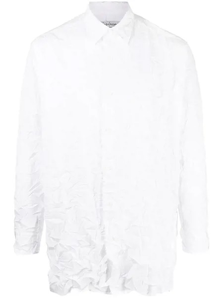 Yohji Yamamoto рубашка с жатым эффектом