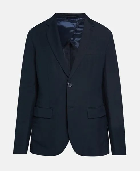 Льняной пиджак Armani Exchange, темно-синий