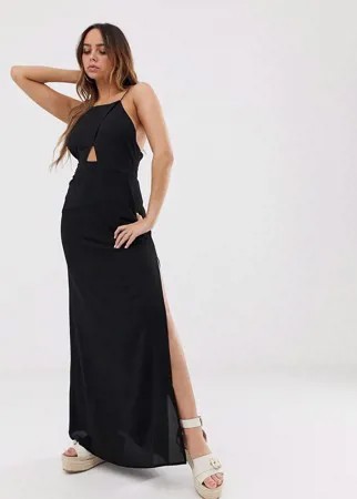 Черное пляжное платье макси Tavik-Черный