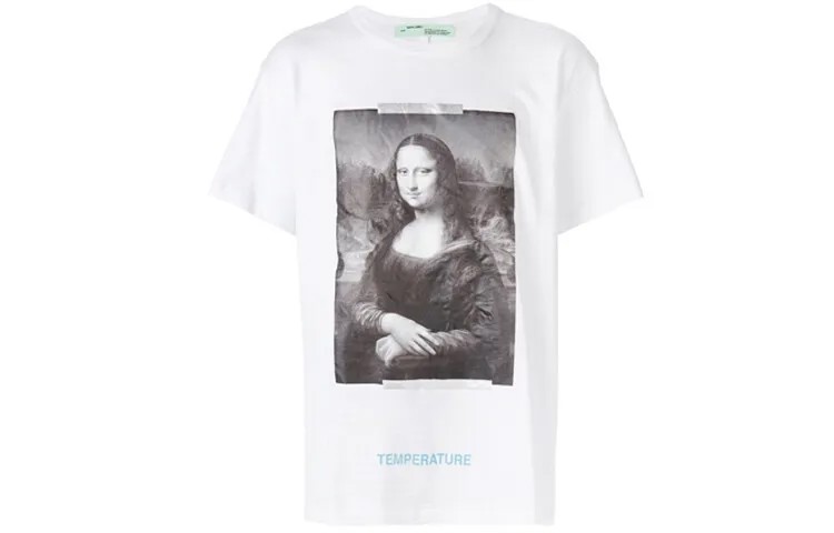 Футболка с изображением Моны Лизы Стрелы Off-White