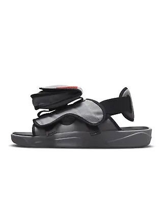 Мужские шлепанцы Jordan LS Slide дымчато-серые/красные (CZ0791 001)