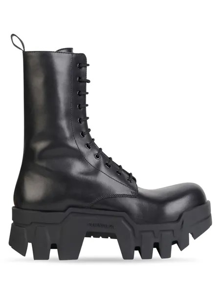 Ботинки Bulldozer на шнуровке Balenciaga, черный