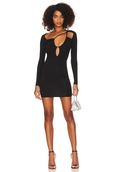 Платье мини superdown Aranza Ruched, черный