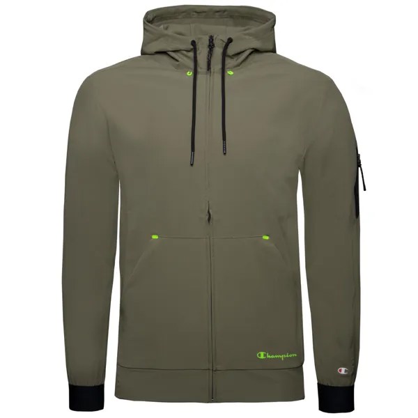 Спортивная куртка Champion Hooded Full Zip, цвет gruen