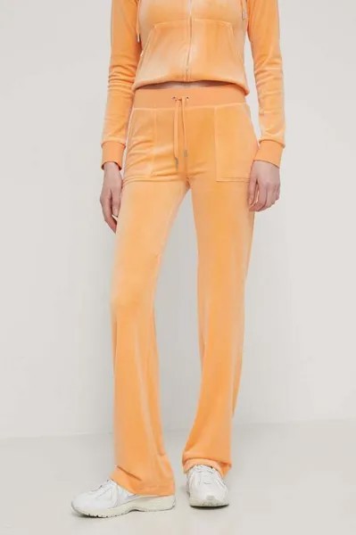 Бархатные спортивные штаны Juicy Couture, оранжевый