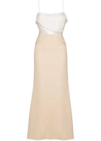 Rosie Assoulin платье макси асимметричного кроя