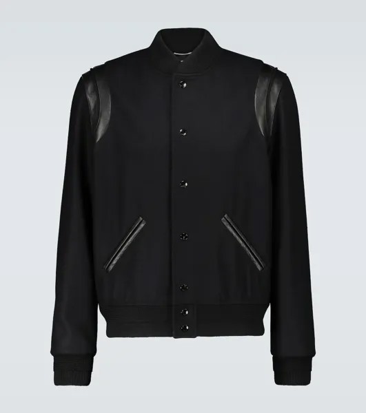 Университетская куртка Teddy Saint Laurent, черный