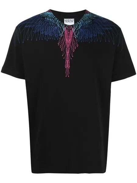 Marcelo Burlon County of Milan футболка с принтом Bezier Wings