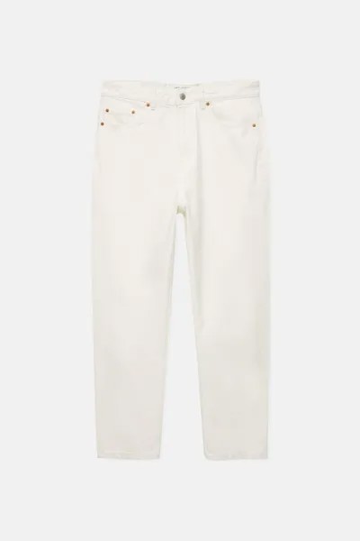 Джинсы Pull & Bear Relaxed Fit, экрю