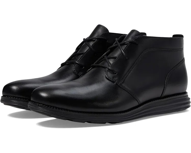 Ботинки Cole Haan Original Grand Chukka, цвет Black Leather/Black