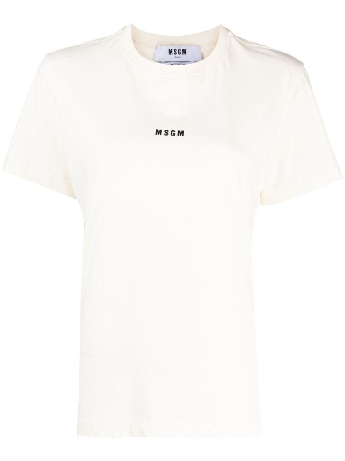 MSGM футболка с логотипом, нейтральный цвет