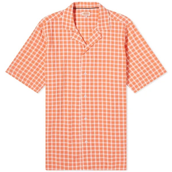 Рубашка с коротким рукавом Armor-Lux Check Vacation Shirt, цвет Coral