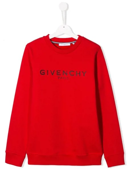 Givenchy Kids толстовка с вышитым логотипом