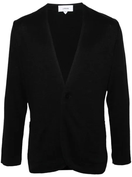 Lardini кардиган с V-образным вырезом, черный