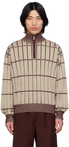 Бежевый свитер Le Raphia 'Le Pull Malha' Jacquemus