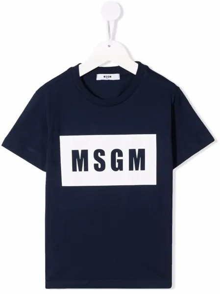 MSGM Kids футболка с логотипом