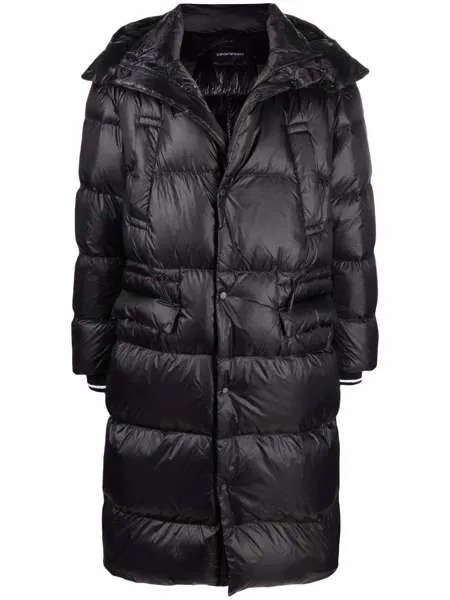 Emporio Armani пуховик с капюшоном