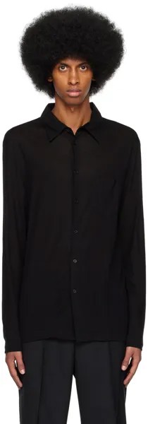 Черная полупрозрачная рубашка Filippa K