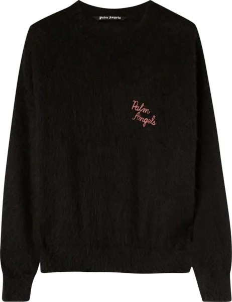 Свитер Palm Angels The Palm Sweater 'Black/Fuchsia', черный