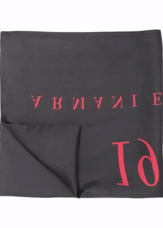 Armani Exchange шелковый платок с логотипом