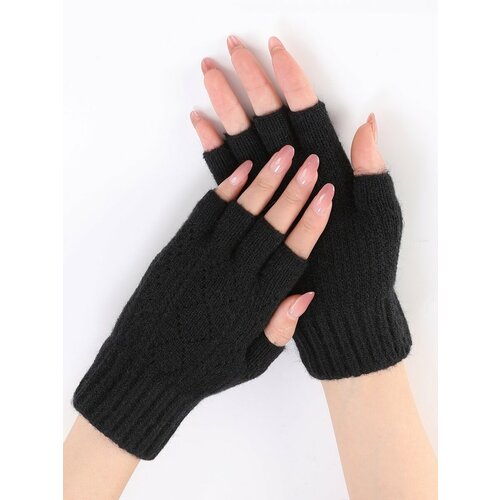 Митенки Untex, размер one size, черный