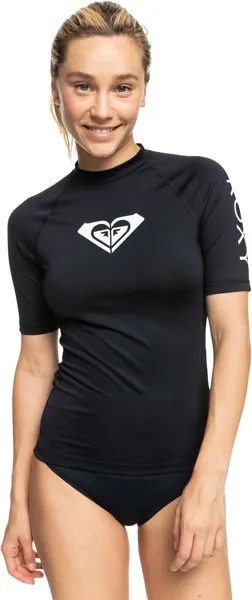 Рашгард Whole Hearted с короткими рукавами UPF 50 Roxy, цвет Anthracite
