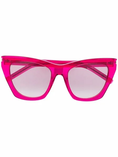 Saint Laurent Eyewear солнцезащитные очки в оправе 'кошачий глаз'