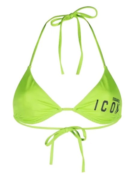 Dsquared2 топ бикини Be Icon, зеленый