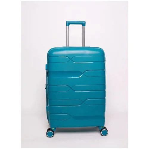 Умный чемодан Impreza Happy, 95 л, размер L, бирюзовый