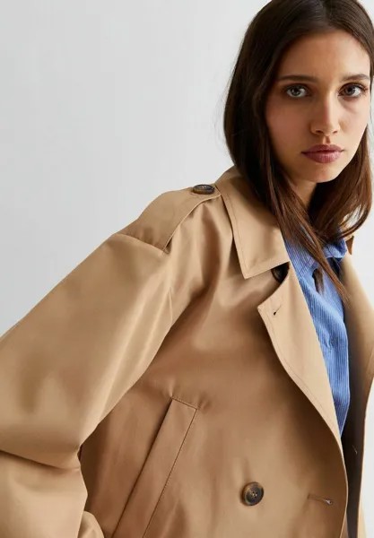 Легкая куртка Crop New Look, светло-коричневый